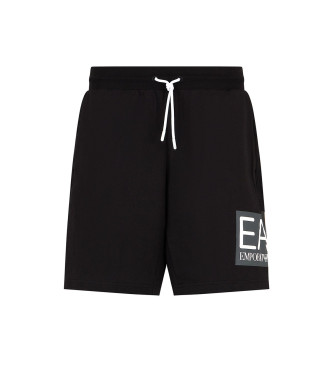 EA7 Pantaloncini basic con logo nero