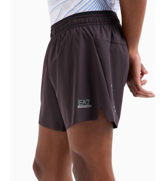 EA7 Dark brown sports shorts