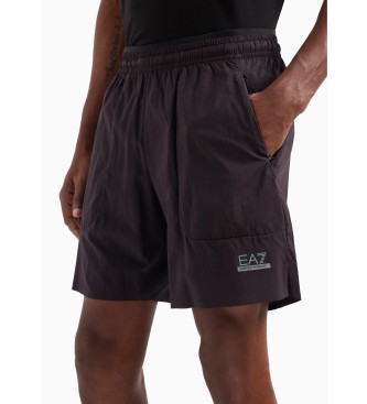 EA7 Pantaloncini Dynamic Athlete in tessuto tecnico Ventus7 marrone