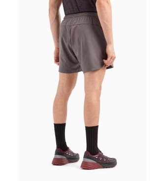 EA7 Short Dynamic Athlete aus technischem Gewebe VIGOR7 grau