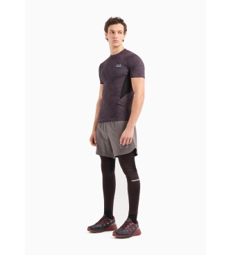 EA7 Short Dynamic Athlete aus technischem Gewebe VIGOR7 grau