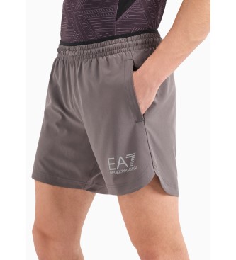 EA7 Short Dynamic Athlete aus technischem Gewebe VIGOR7 grau