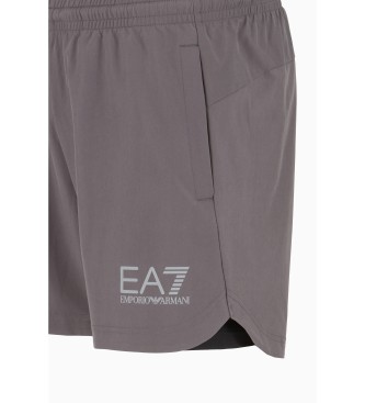 EA7 Short Dynamic Athlete aus technischem Gewebe VIGOR7 grau