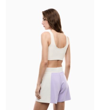EA7 Sporting Club purple shorts