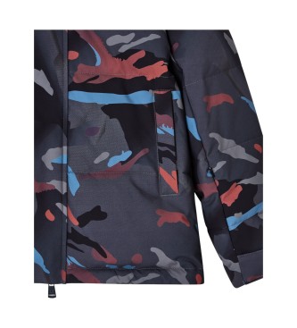 EA7 Teknisk quiltet skijakke, gr