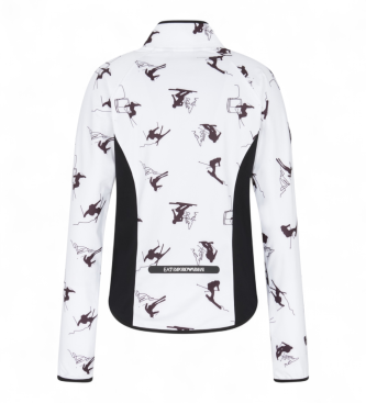 EA7 Skijakke W Cortina Powerstretch Fz Hvid