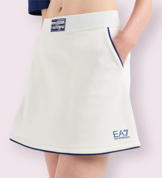 EA7 Interlock Stretch skirt white