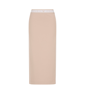 EA7 Dynamic Athlete lange rok van technische stof Natural Ventus7  bruin