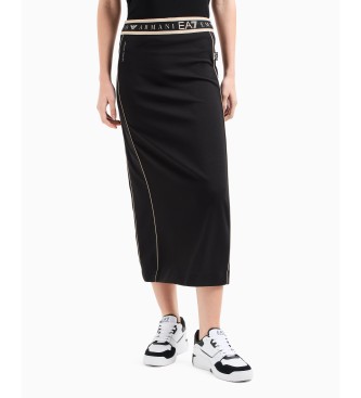 EA7 Dynamic Athlete lange rok van technische stof Natural Ventus7  zwart