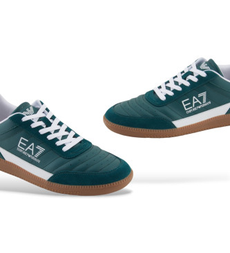 EA7 Usnjene superge Heritage zelene barve
