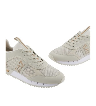 EA7 Baskets Black and White Carbon beige