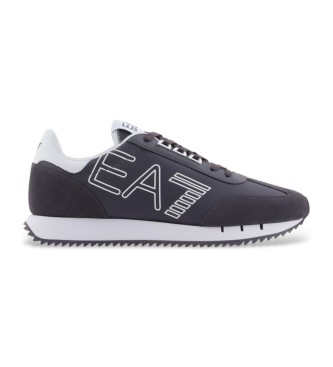 EA7 Buty sportowe black&white vintage navy