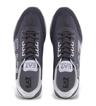 EA7 Buty sportowe black&white vintage navy