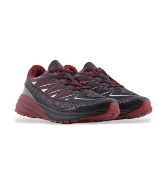 EA7 Zapatillas Crusher Distance Trail negro, rojo