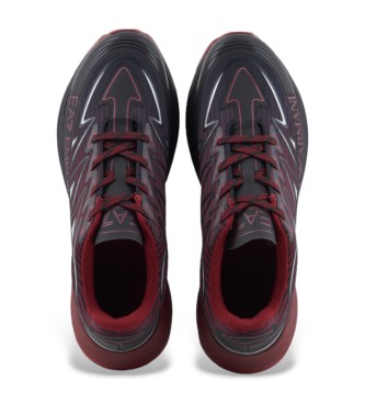 EA7 Crusher Distance Trail Shoes preto, vermelho