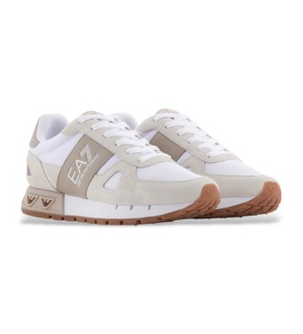 EA7 Scarpe da ginnastica nere e bianche Legacy beige