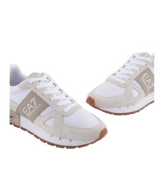 EA7 Scarpe da ginnastica nere e bianche Legacy beige