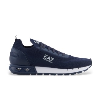 EA7 Scarpe da ginnastica in maglia Legacy blu scuro