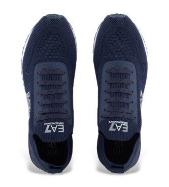 EA7 Scarpe da ginnastica in maglia Legacy blu scuro