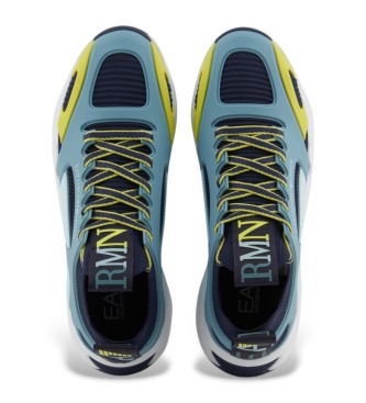EA7 Baskets Infinity Cage bleu