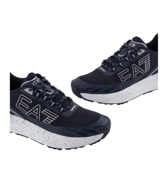 EA7 Crusher Distance Sonic Trail Lederschuhe Navy