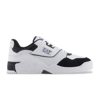 EA7 Tnis de couro Inspired branco