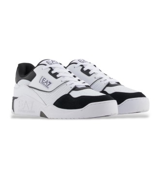 EA7 Tnis de couro Inspired branco