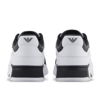 EA7 Tnis de couro Inspired branco