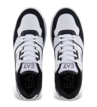EA7 Tnis de couro Inspired branco