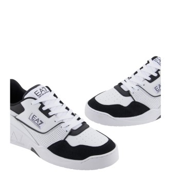 EA7 Tnis de couro Inspired branco