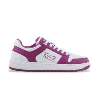 EA7 Slasher slippers white, pink