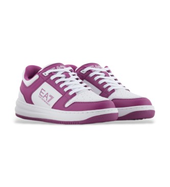 EA7 Scarpe da ginnastica Slasher bianche, rosa