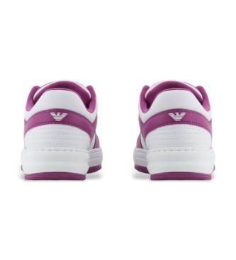 EA7 Slasher slippers white, pink