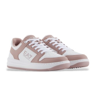 EA7 Zapatillas skate blanco, rosa