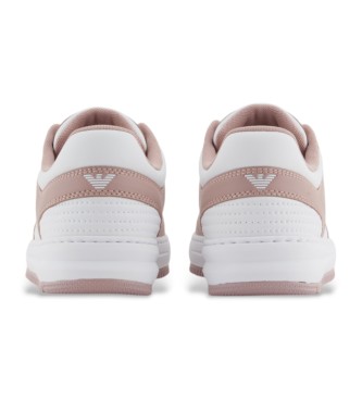 EA7 Zapatillas skate blanco, rosa