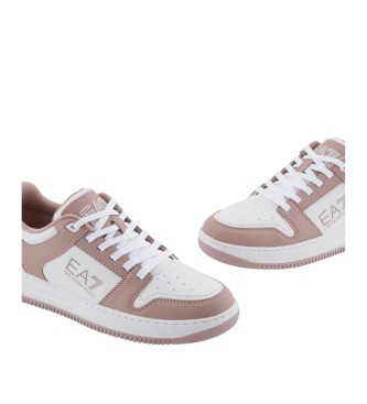 EA7 Zapatillas skate blanco, rosa