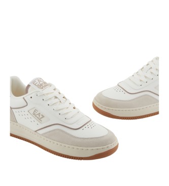 EA7 Zapatillas de piel beige