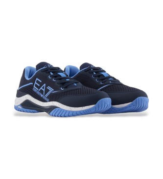 EA7 Scarpe da tennis blu scuro