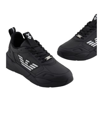 EA7 Czarne buty sportowe z logo