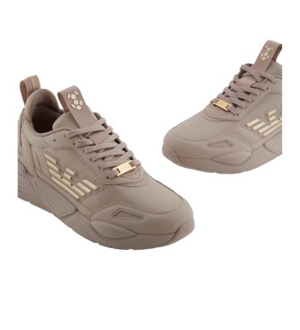 EA7 Trainers Ace Runner Monogram brown