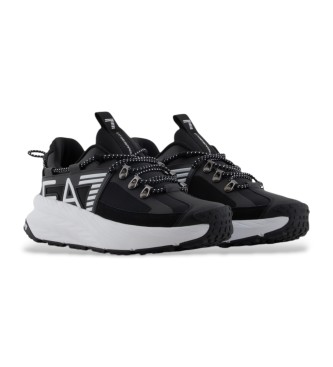 EA7 Sneakers in pelle nera Sonic Rope