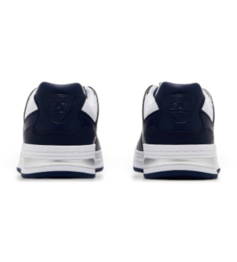 EA7 Sapatilhas de couro Navy Baseline
