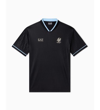 EA7 T-shirt de futebol preta