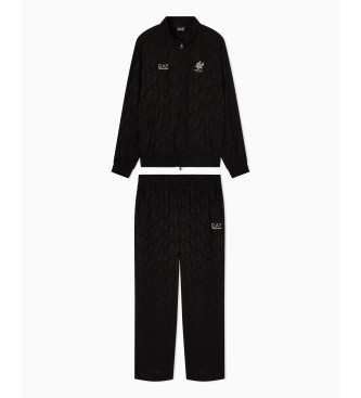EA7 Conjunto de futebol M Preto
