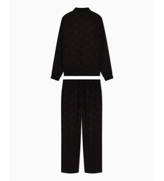 EA7 Conjunto de futebol M Preto