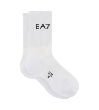 EA7 Nogavice Tennis Pro Nogavice bele barve