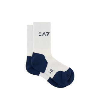 EA7 Tennis Pro Socken aus weier Baumwollmischung