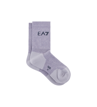 EA7 Chaussettes Tennis Pro en coton mlang lilas