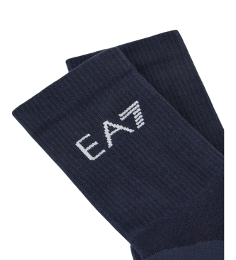 EA7 Tennis Pro Socken aus Baumwollmischung in Marineblau