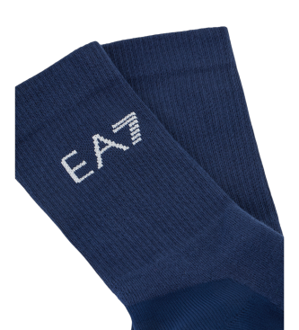 EA7 Calzini Tennis Pro Navy in misto cotone